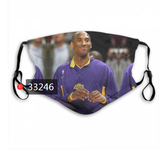 2021 NBA Los Angeles Lakers #24 kobe bryant 33246 Dust mask with filter